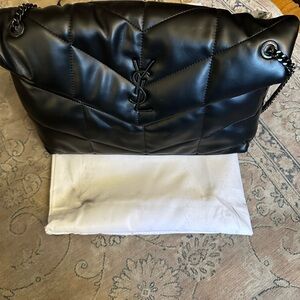 Yves Saint Laurent Black Quilted Shoulder Bag